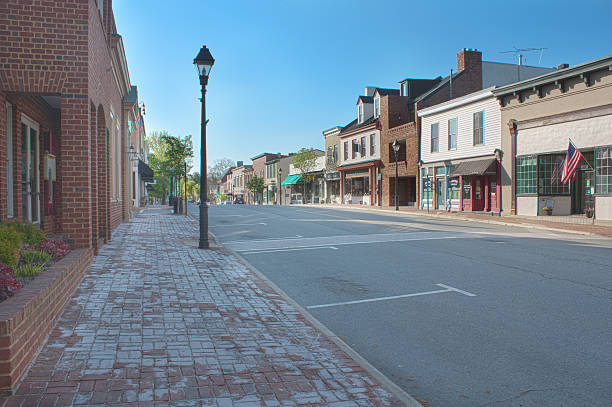 Warrenton Virginia, Old Town stock photo