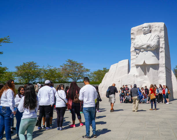 Washington DC sightseeing - The Martin Luther King Memorial - WASHINGTON DC - COLUMBIA - APRIL 7, 2017 Washington DC sightseeing - The Martin Luther King Memorial - WASHINGTON DC - COLUMBIA mlk memorial stock pictures, royalty-free photos & images
