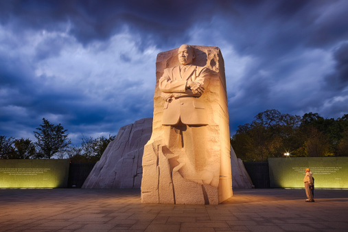 Washington, DC, USA - October 10, 2012: Memorial to Dr. Martin Luther King. The memorial is America's 395th national park.