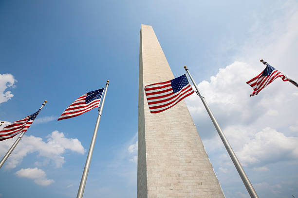 Washington Monument stock photo