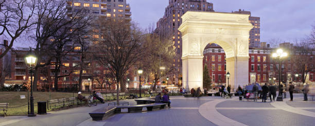 Washington Square Park - New York City stock photo