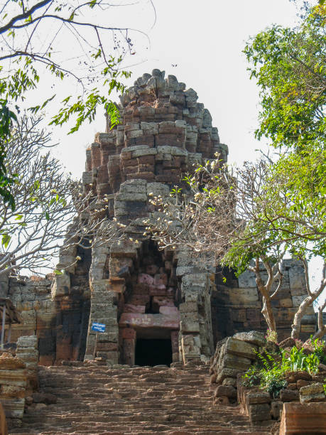 Wat Banan near Battambang, Cambodia. stock photo