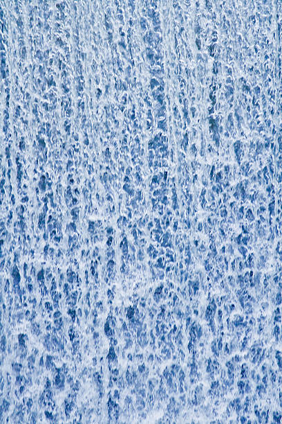 Water curtain at a waterfall stock photo