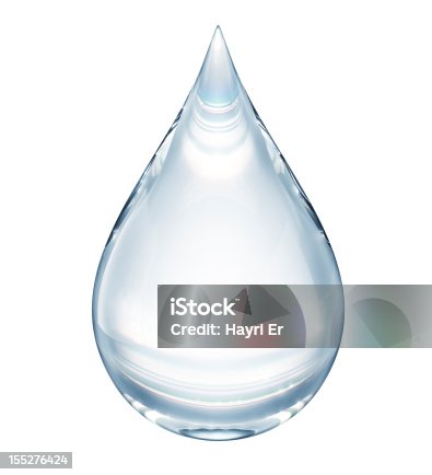 istock Water drop on white 155276424
