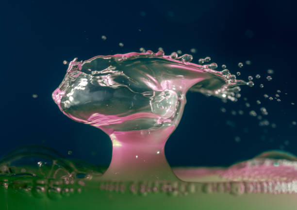 Water drop photography stock photo