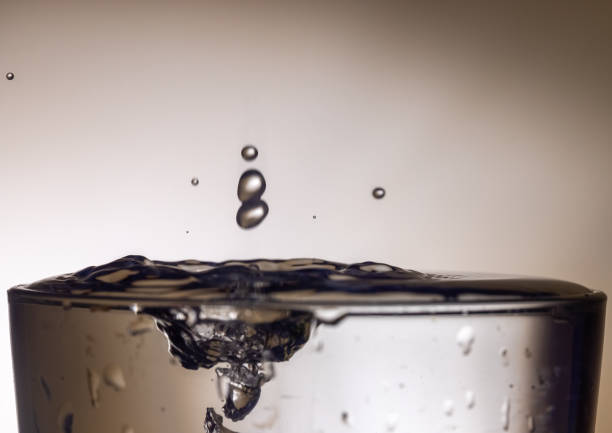 Water drop photography stock photo