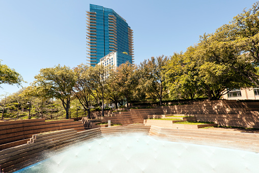 Water Gardens In Fort Worth Tx Usa Stock Photo Download Image