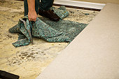 istock Water Soaked Carpet Pad 157382189