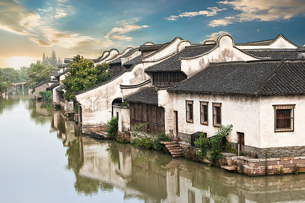 Water town in China Water town of Wuzhen in Zhejiang province - China wuzhen stock pictures, royalty-free photos & images