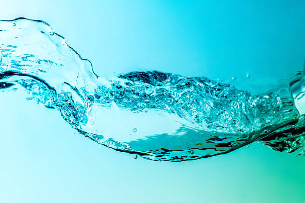 Water wave with gradient stock photo