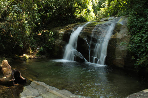 Waterfall and nature stock photo
