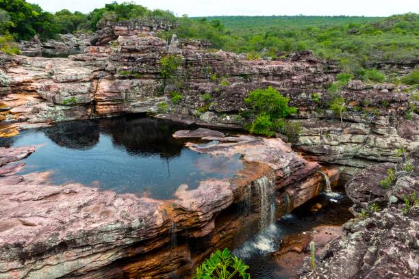 водопад, природная охранная зона - martinelli стоковые фото и изображения