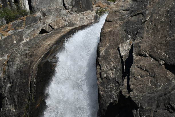Waterfall Precipice Detail Yosemite National Park steven harrie stock pictures, royalty-free photos & images