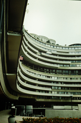 WASHINGTON D.C., UNITED STATES MAY 1970: Watergate Hotel in 70's