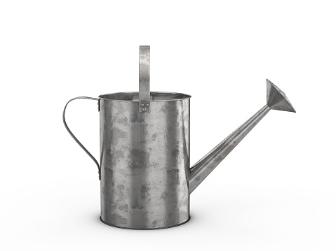 Watering can on a white background. 3d illustration.