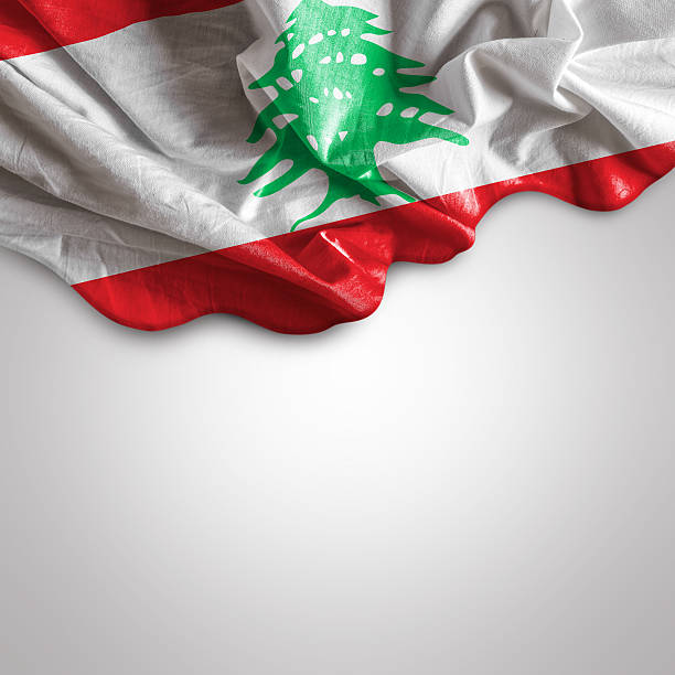 Waving flag of Lebanon  Lebanon Flag stock pictures, royalty-free photos & images