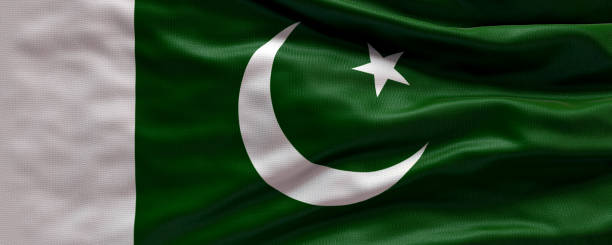 Waving flag of Pakistan - Flag of Pakistan - 3D flag background 3d illustration waving flag of Pakistan - Flag of Pakistan - 3D flag background pakistan flag stock pictures, royalty-free photos & images