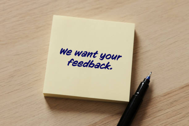 We want your feedback stock photo