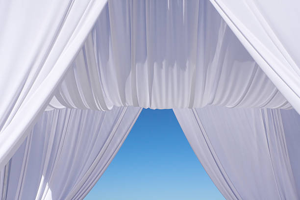 Wedding canopy Wedding canopy under blue sky chupah stock pictures, royalty-free photos & images