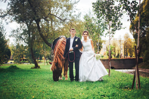 Wedding Couple Bride and Groom stock photo