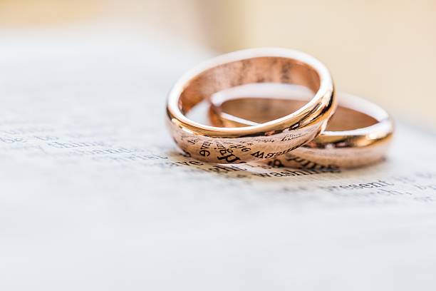 Wedding ring stock photo