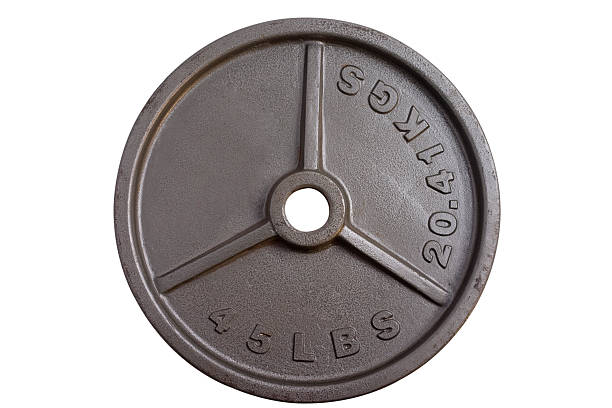 weightlifting - 45 lbs barbell weight - kulstång bildbanksfoton och bilder