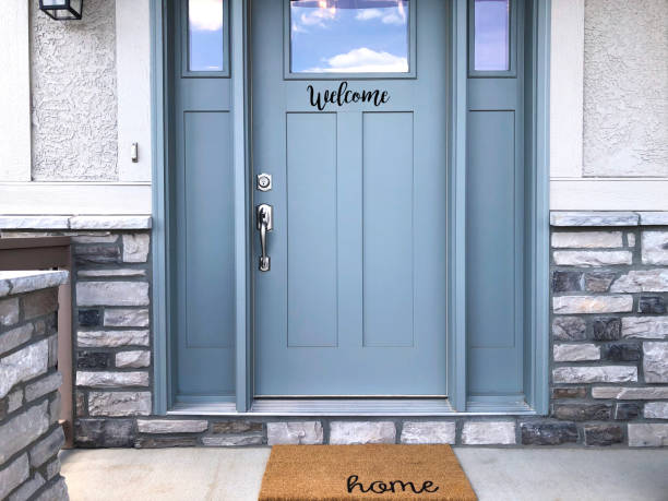 Welcome Front Door welcome home building entrance photos stock pictures, royalty-free photos & images