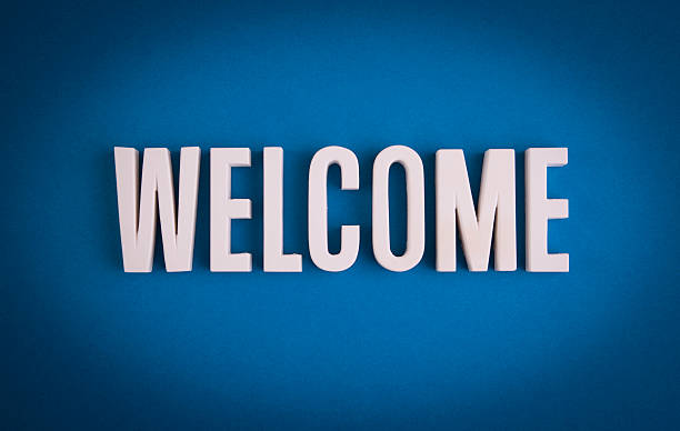 Welcome Sign stock photo