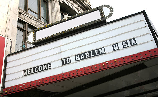Welcome To Harlem Sign stock photo