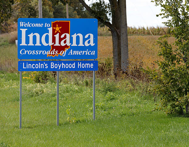 Welcome to Indiana stock photo