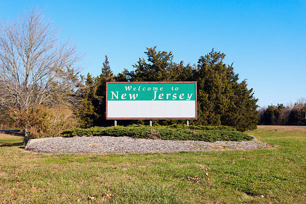 Welcome to New Jersey stock photo