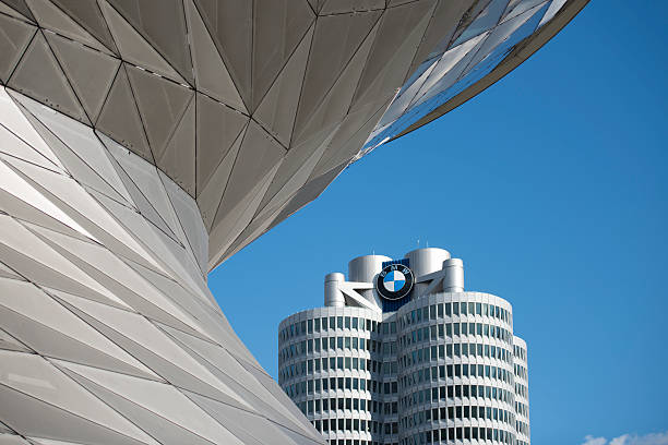 BMW Welt and Tower Munich stock photo