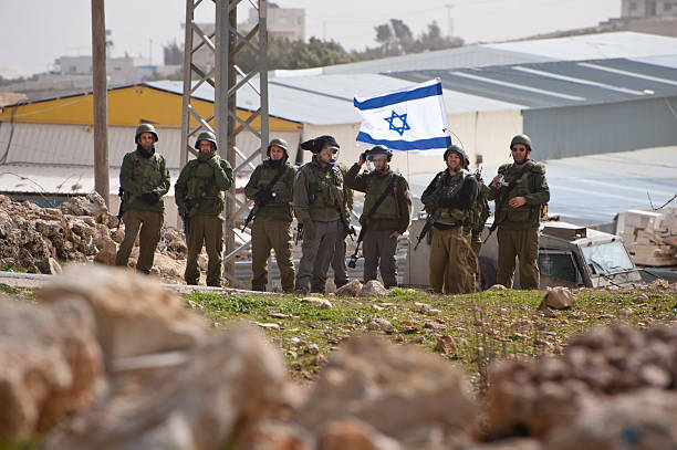 West Bank Anti-Wall Demonstration stock photo