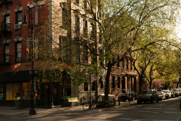 West Village New York City Springtime in West Village, New York City. West Greenwich stock pictures, royalty-free photos & images