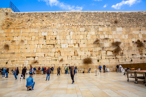 CSFOTO 10x8ft Western Wall Backdrop Jerusalem Judaism Wailing Wall Ruins Background for Photography Judaism Event Decor Banner Room Decor Wallpaper Audlts Photo Booth