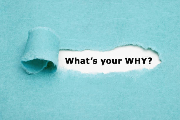 What Is Your Why Existential Question Concept Existential question What is your Why appearing behind torn blue paper. Purpose of life concept. determination stock pictures, royalty-free photos & images