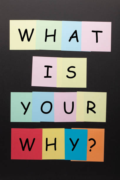 What Is Your Why What is your why question on colorful notes. honesty photos stock pictures, royalty-free photos & images
