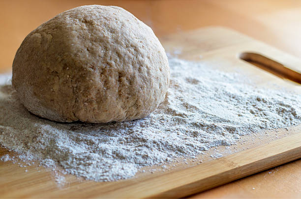 Wheat dough stock photo