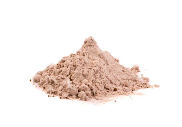 kakao vassleproteinpulver för brun fitness shake isolerade - pea protein powder isolated bildbanksfoton och bilder