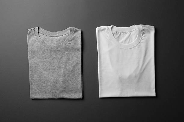 Download Best White And Gray Folded T Shirt Mock Up Stock Photos, Pictures & Royalty-Free Images - iStock
