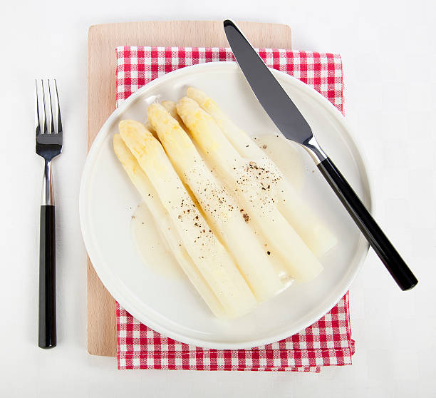 White Asparagus Side Dish stock photo
