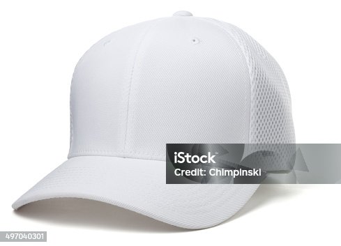 istock White Baseball Hat 497040301
