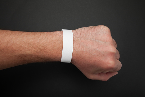 Download White Blank Paper Wristband Bracelet Mockup Stock Photo ...
