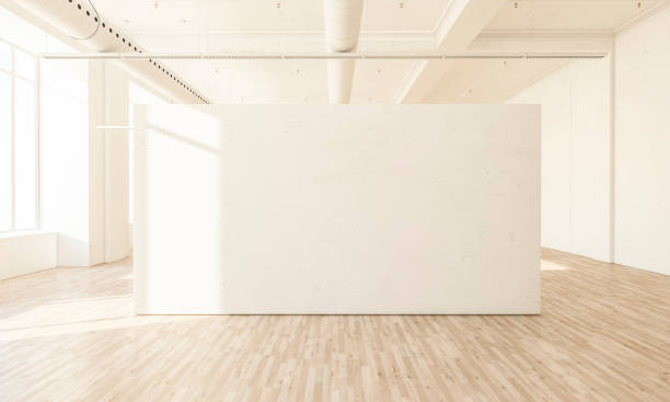 white blank space at hall stock photo
