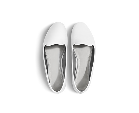 Download White Blank Women Shoes Mockup Isolated Top View Clipping ...