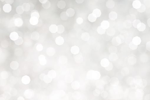 White Bokeh Lights Abstract Background