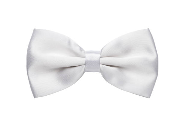 White bow tie White bow tie isolated on white background bow tie stock pictures, royalty-free photos & images