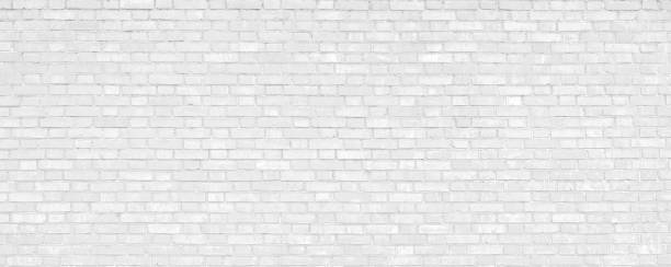 witte bakstenen muur moderne achtergrond. - baksteen stockfoto's en -beelden