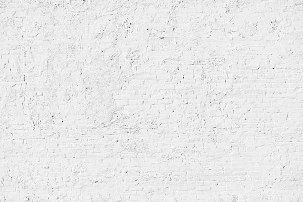 White brick wall stock photo