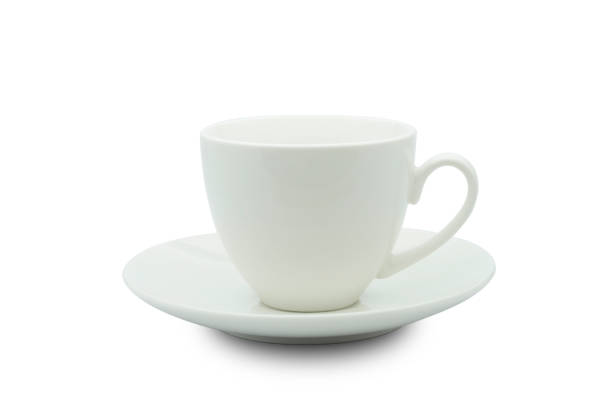 White ceramic cup isolated from white background with clipping path. White ceramic cup isolated from white background with clipping path. tea cup stock pictures, royalty-free photos & images